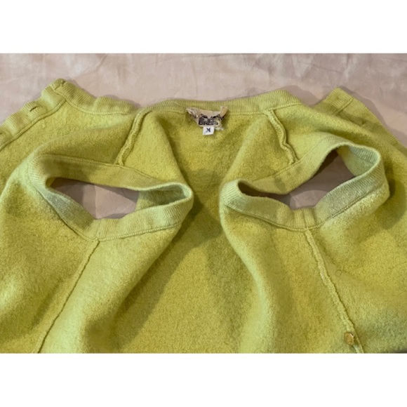 ✨RARE Hermès Logo Gold Button Cashmere Silk Wool Cropped Sweater Top Vest - Picture 10 of 16
